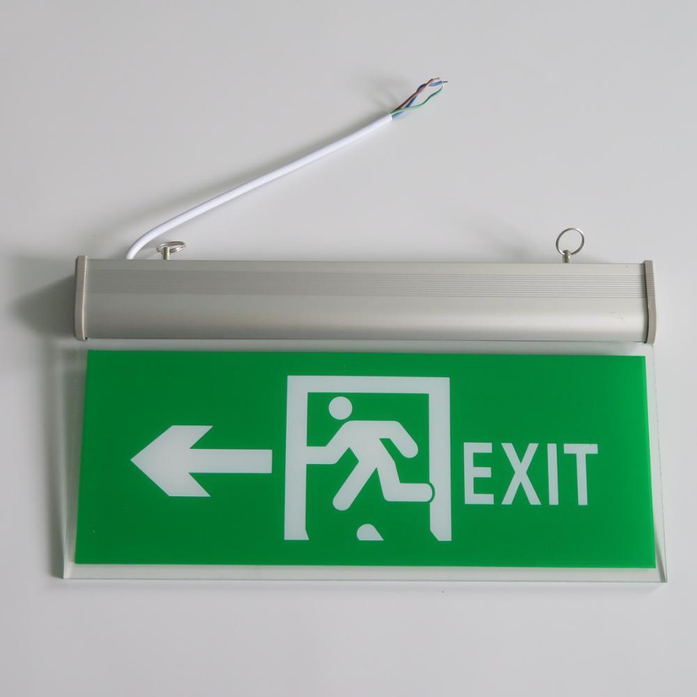 High quality 3w single double sided led emergency exit light sign