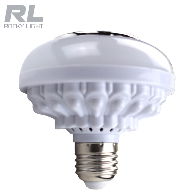 RL LED Wireless Light Bulb Speaker, RGB Smart Music Bulb E27 Remote Control  LED Bulb Speaker