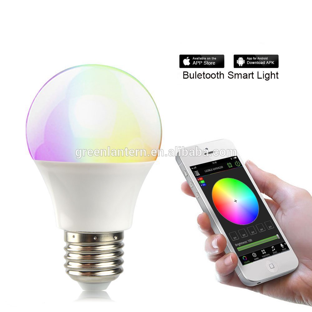 Bluetooth LED Bulb E27 RGBW 4.5W Smart LED Light Bulb Timer Smartphone Controlled Dimmable Color changeable