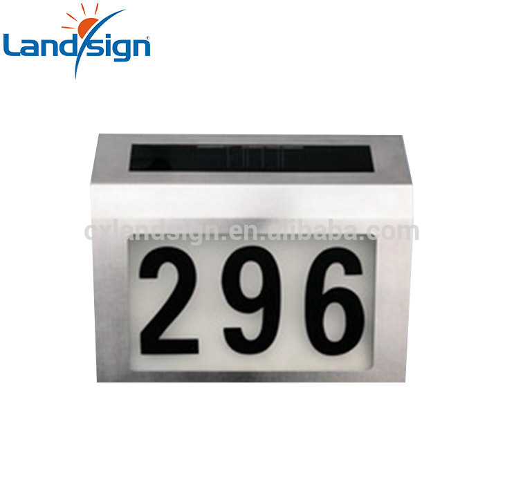 Wholesale outdoor Street Address Number wall solar led light,solar home light