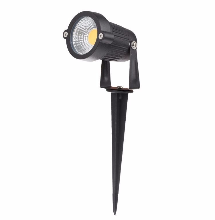 3w 5w 7W 9W Outdoor Garden 220V AC LED Lawn COB LED Spike Warm white IP65 Pond Landscape Spot garden led path light