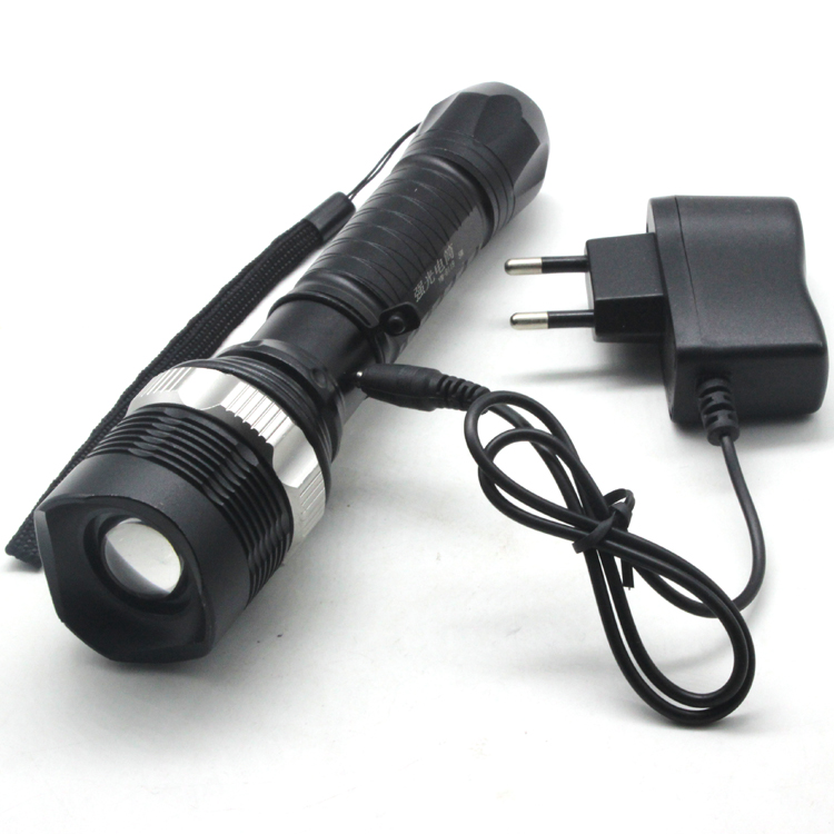 Zoom rechargeable LED torch flashlight 3W LED linterna with 18650 battery