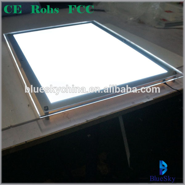 Good price single side PMMA advertising Led crystal light box for restaurant display