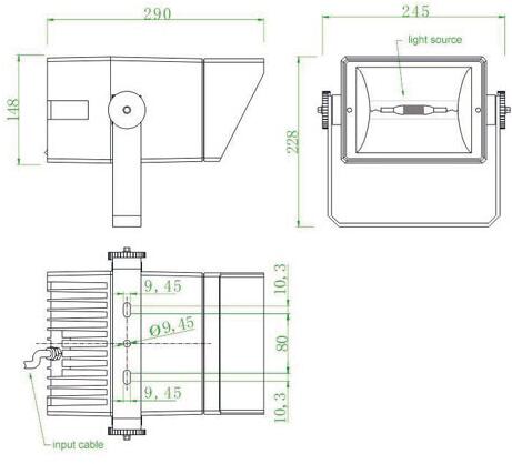 Helipad Lighting systems TLOF heliport flood light Heliport side/surface lighting lanterns