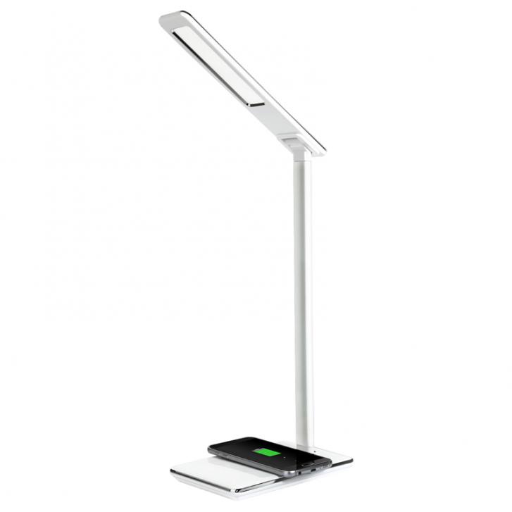 QI Led office light desk lamp wireless charger adjustable foldable