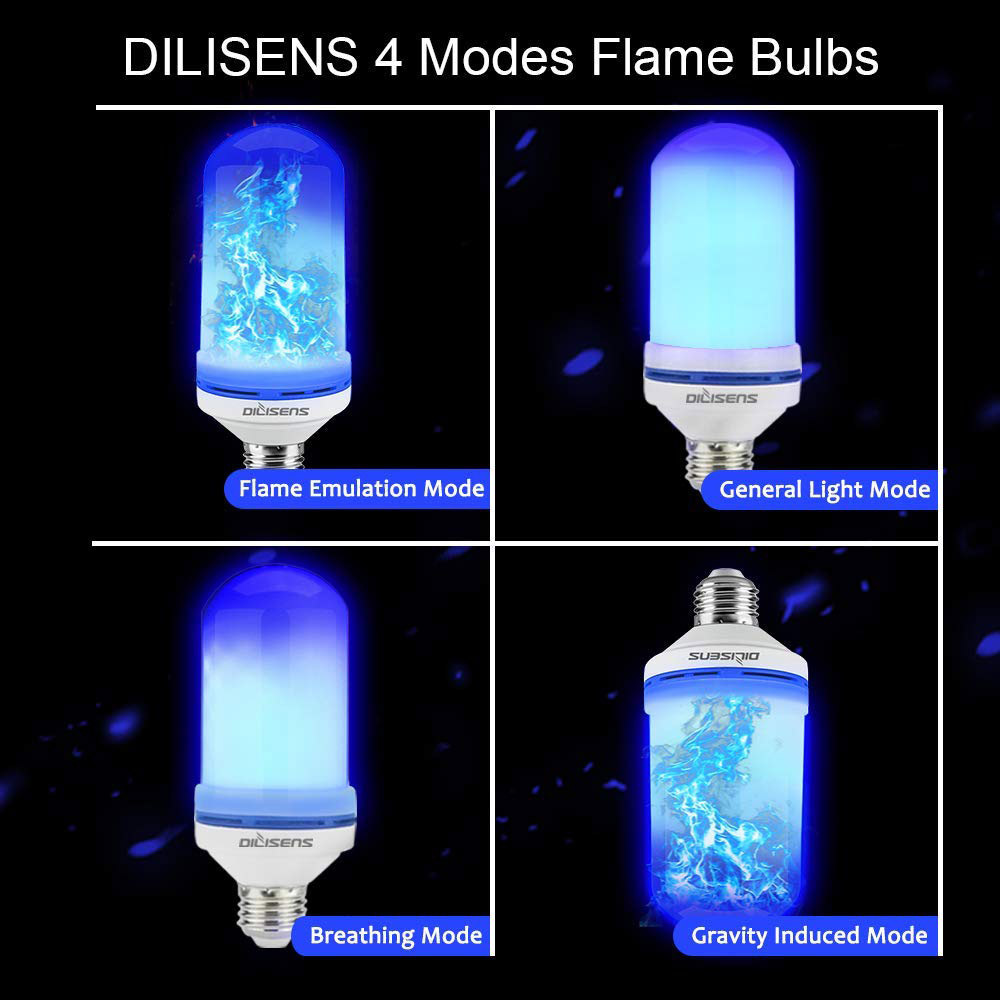 85-265V 3W E26 E27 Flicker Fire LED Flame Bulb, Emulational Nature Fire effect