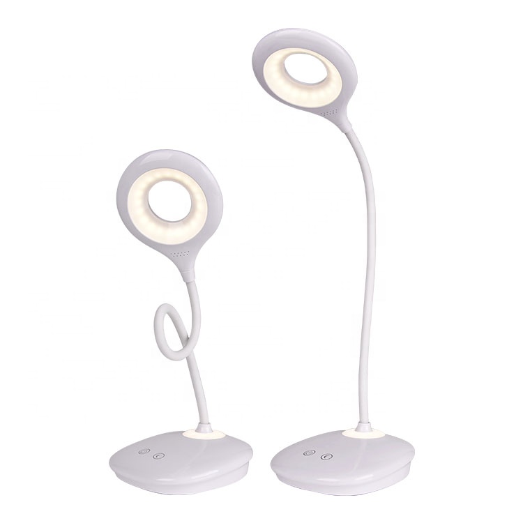 3-level Brightness Flexible Reading Lamp, Touch Control Flexible Arm For Battery Power Desk Lamp