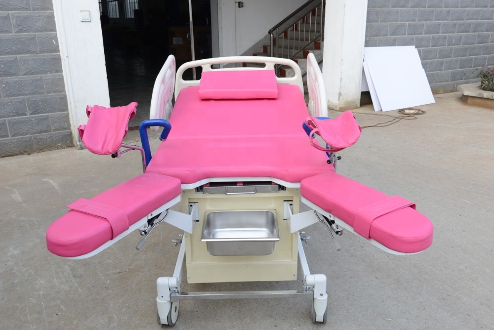 Hospital Stainless Steel Electric Furniture Gynecological Obstetric Examination Delivery Bed