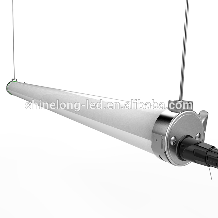 ETL DLC high lumens output easy installation sensor pendant fixture tri-proof waterproof tube vapor tight led linear light
