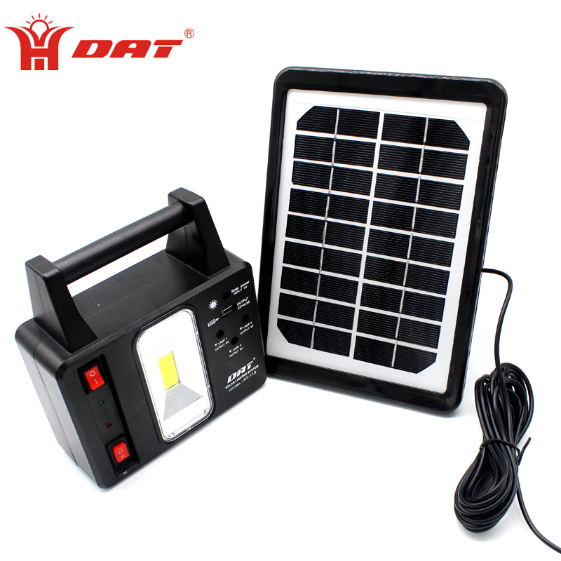 Dc solar home system 5w solar light kit with 4.5ah battery solar camping lighting system