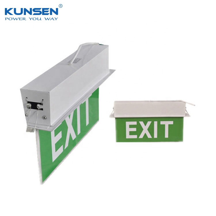 3W ceiling mounted LED emergency exit only sign