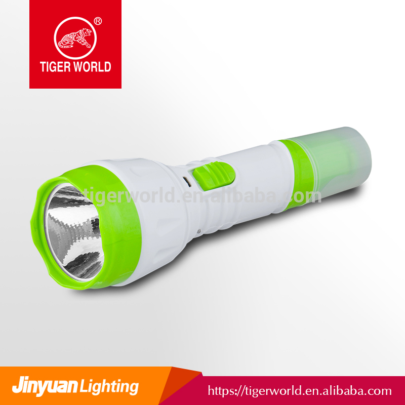 Jinyuan No.1 flashlight manufacturer colorful design high power side light rechargeable torch flash led light