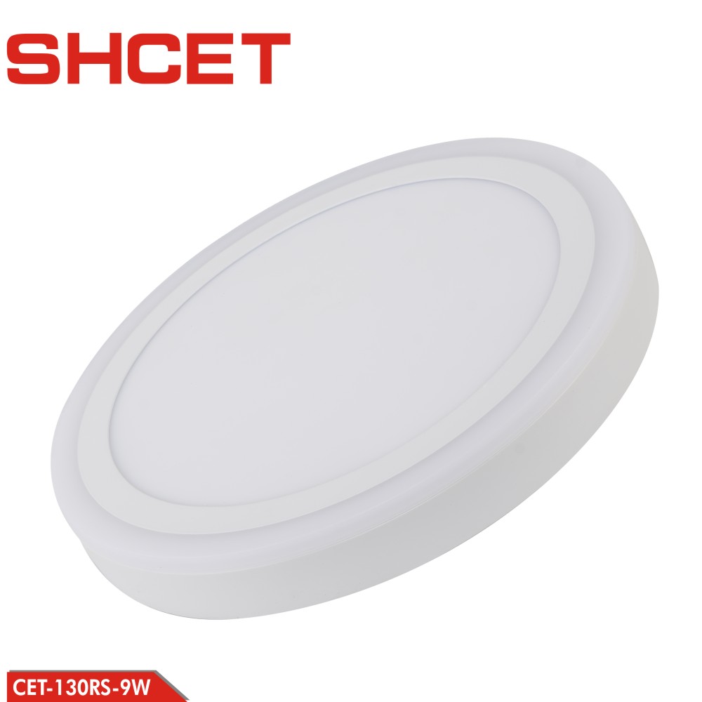 CET-130RS 9W double color LED panel light round ip65 led panel light with factory price