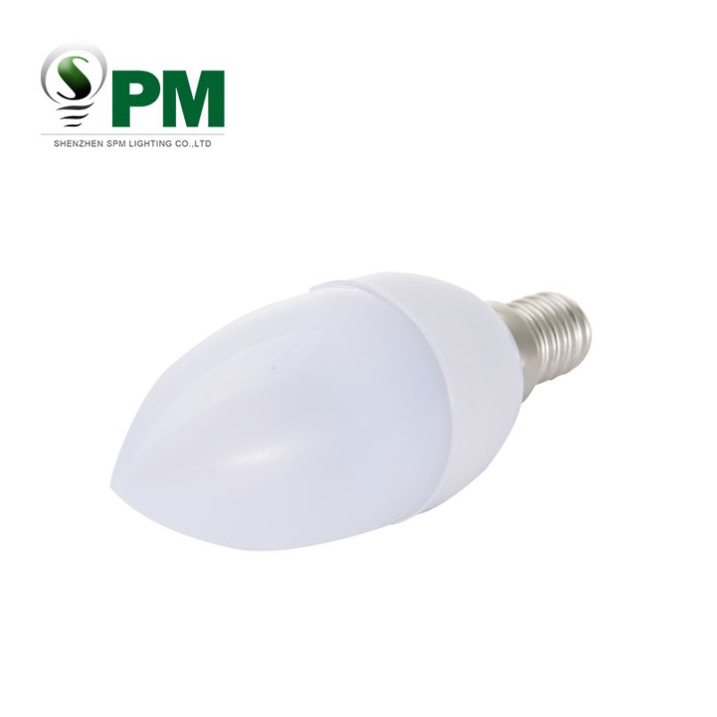 High standard e12 led candle light cylindrical flameless wax candle light