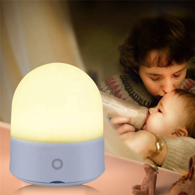 USB Rechargeable Multi-funtional Rest Night Light for Bedsides Breastfeeding Nursery with Warm and Cool light Touch Control