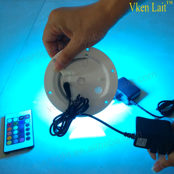 2019 china supplier wireless remote control rechargeable mini light under table