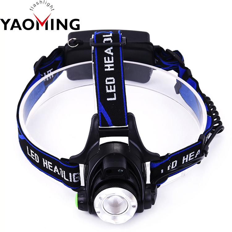 China factory 2018 hot sale waterproof aluminum headlamp zoomable xml-T6 led flashlight