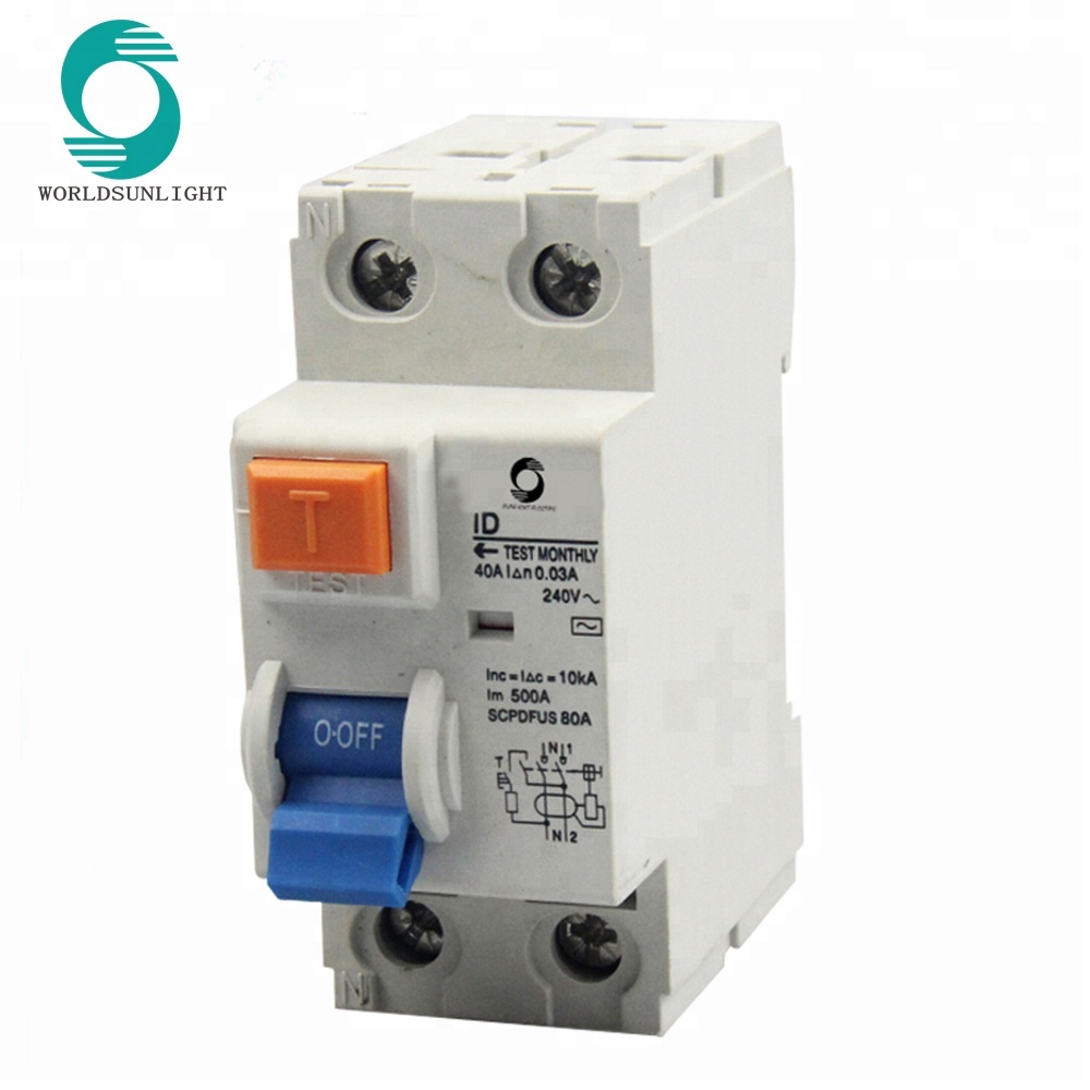 XID 30ma 100ma 300ma 500ma 16A 25A 32A 40A 50A 63A 2P 4P residual current circuit breaker rccb