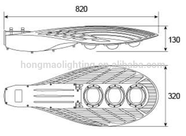 Good quality 100w 120w Series aluminium LED Street Light housing shell street light case