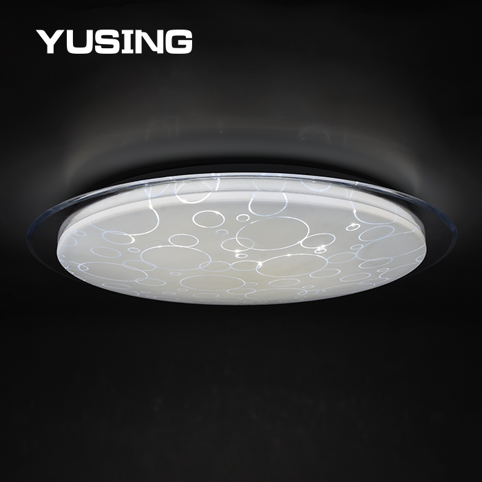 60W LED Ceiling Light Fixture With Remote Control PVC Ceiling Modern Light