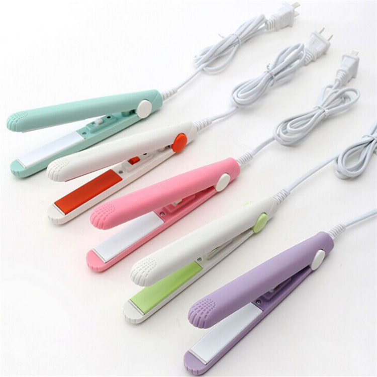 Electronic Ceramic Fast Hair Straightener Portable Mini Hair Flat Straightening Irons