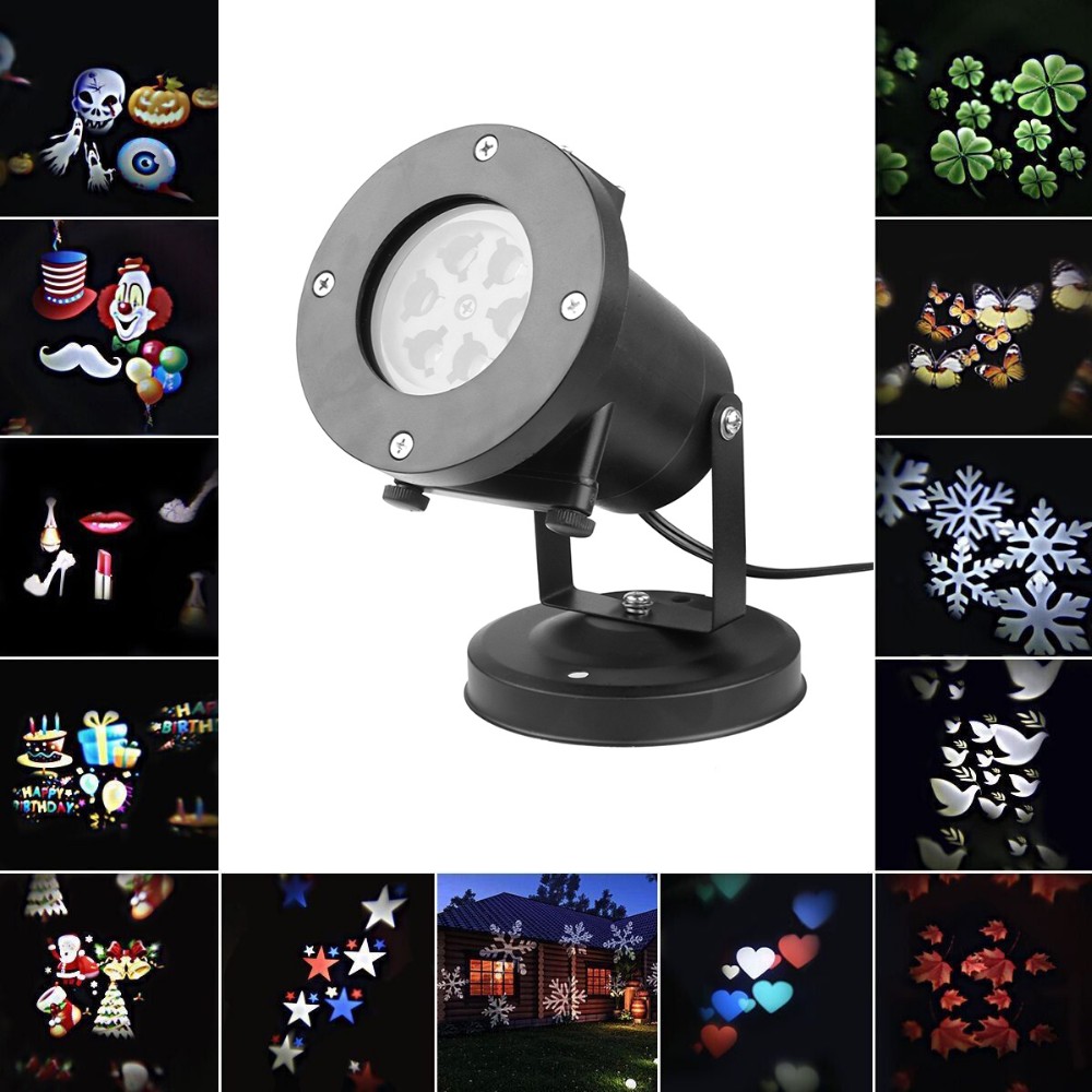 New design reindeer projector indoor realistic snow christmas lights rain drop christmas lights with best quality