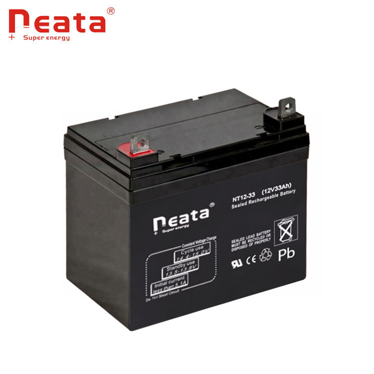 MF deep cycle lead acid battery 12V 33AH for solar energy storage