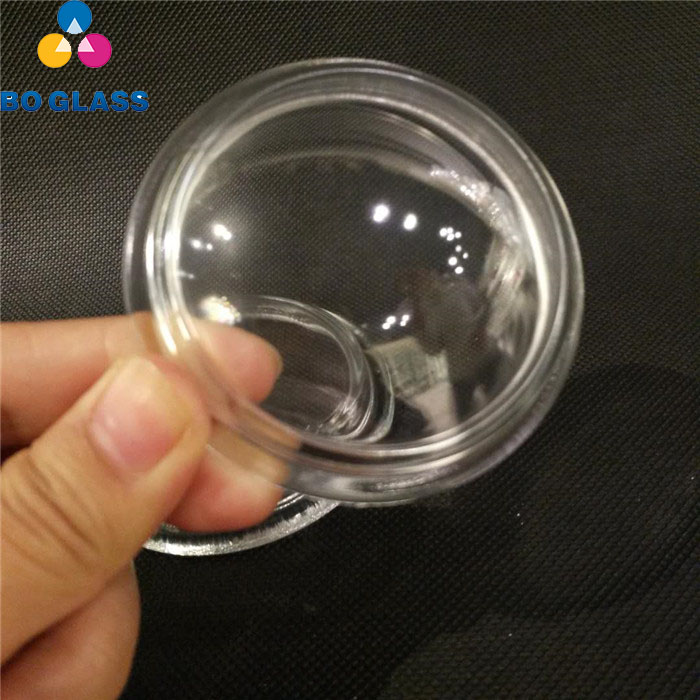 Customized Molded Pressed Tempered Lamp Round Light Cover Glass