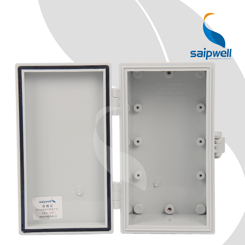 Saipwell Plastic Box Hinged Lid Container Electric Cabinet (110*200*90) SP-MG-112009/ Waterproof enclosure meter box