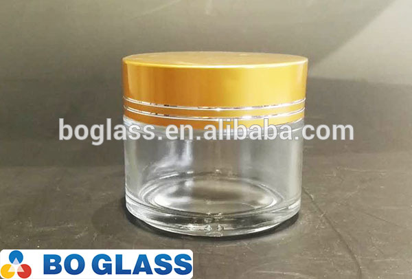 Cosmetic Clear Glass Jars for Face/Skin Cream