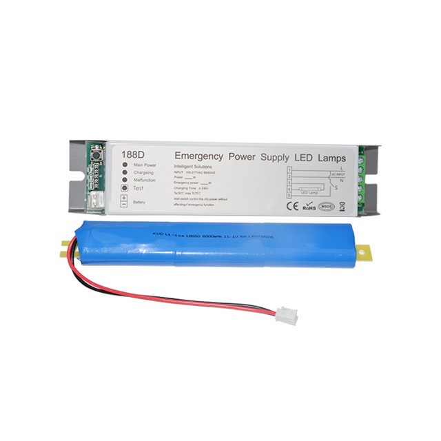 Rechargeable t8 emergency led tube light with built-in battery