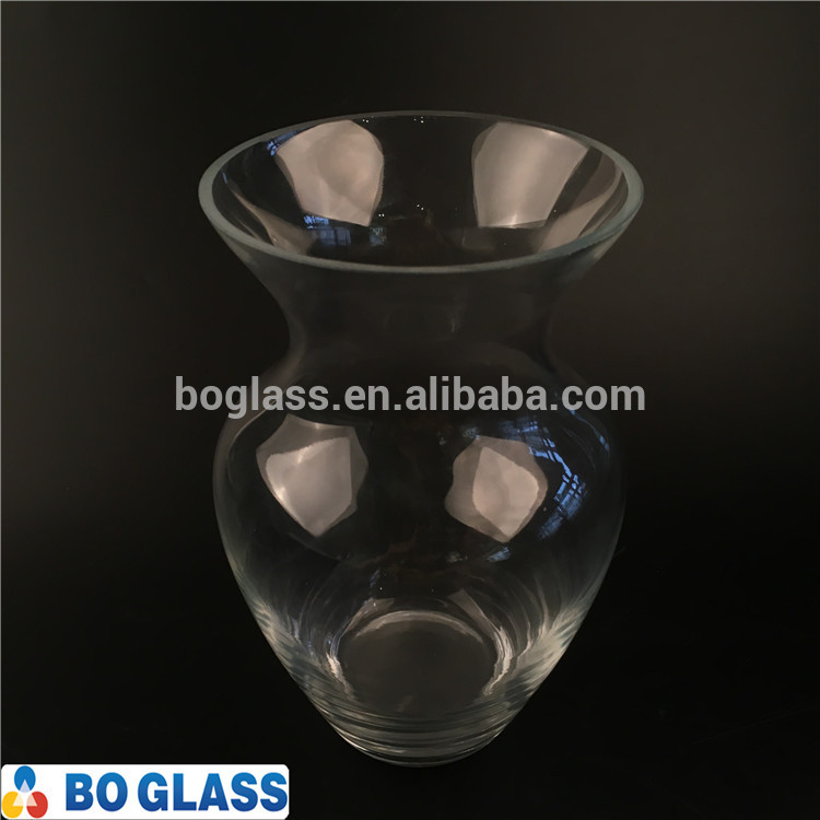 Wholesale Home Decorative Clear Flower Glass Vase factory