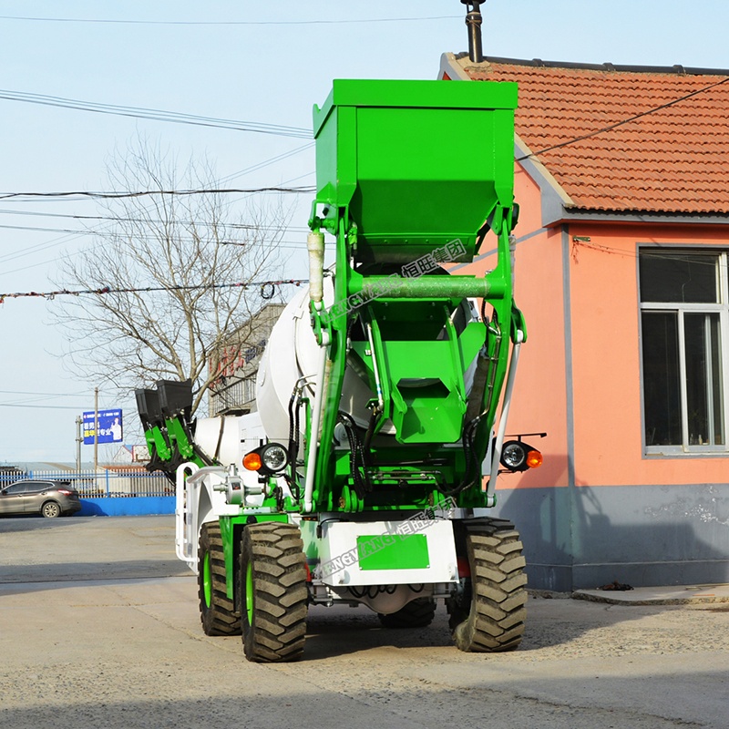 Diesel mini concrete mixer truck machine