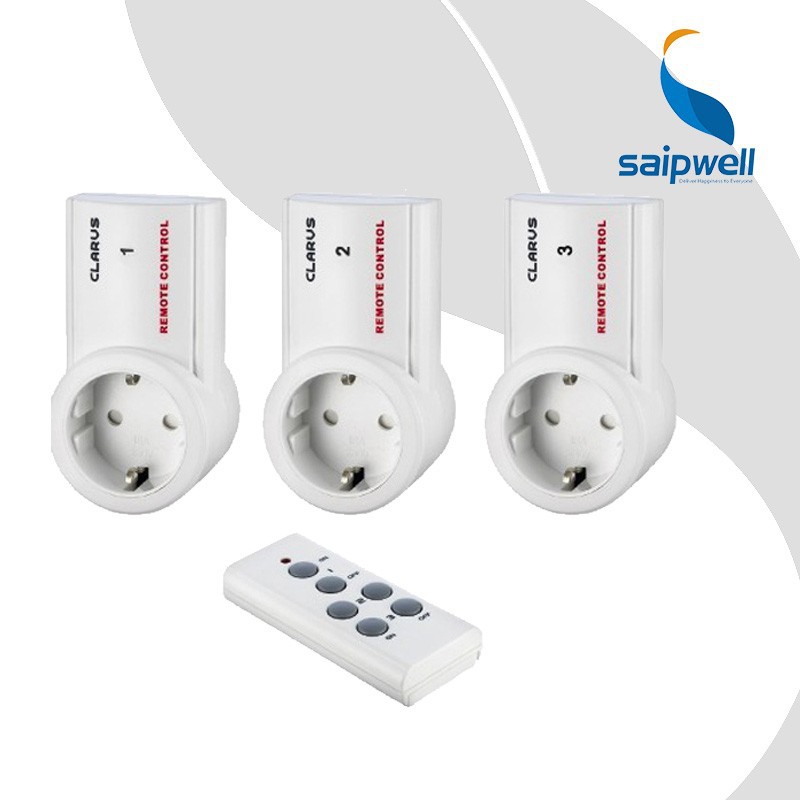 Saipwell remote control 3ch Germany socket with remote control