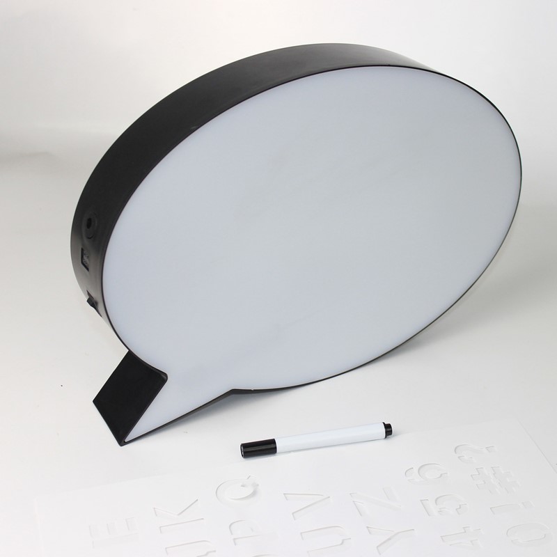 LED SPEECH BUBBLE BOARD LIGHT BOX WITH PEN