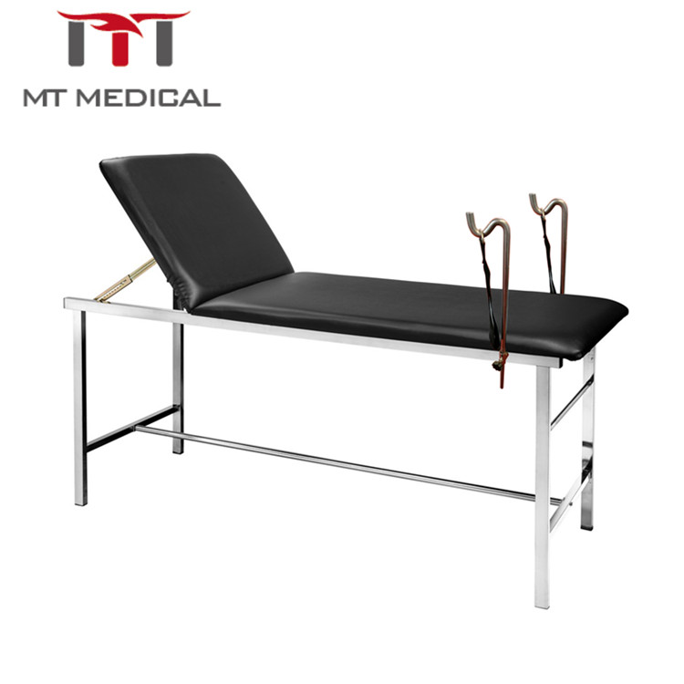 Popular stainless steel hospital furniture examination couch medical surgical table