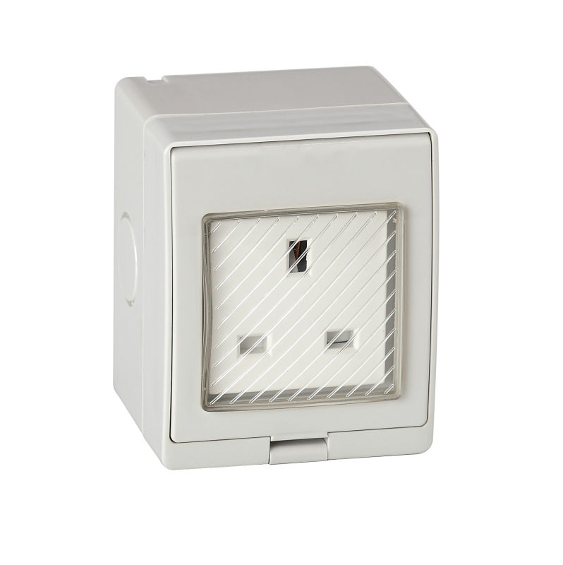 Wall Mounted Waterproof Socket Outlet with Double control