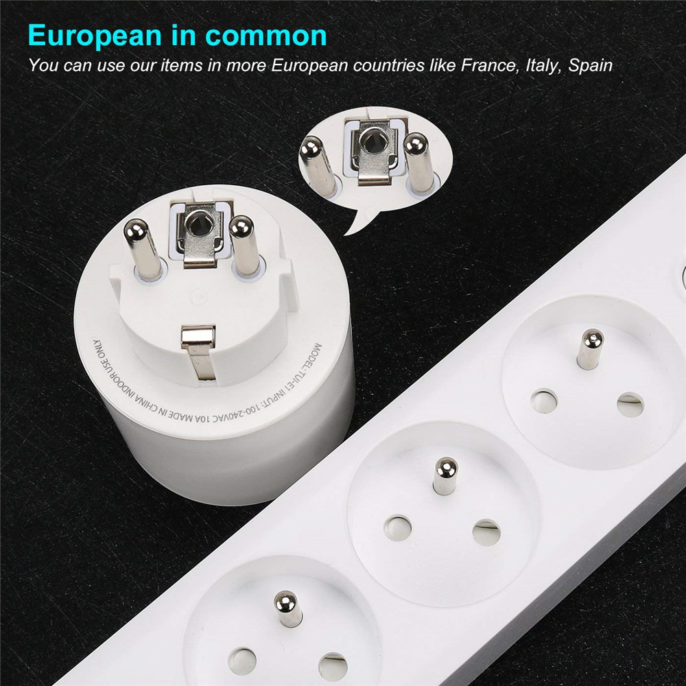 WiFi Smart Plug Alexa Plugs with Energy Monitoring, Timer Remote Control Function, 16A&3680w WiFi Smart Socket