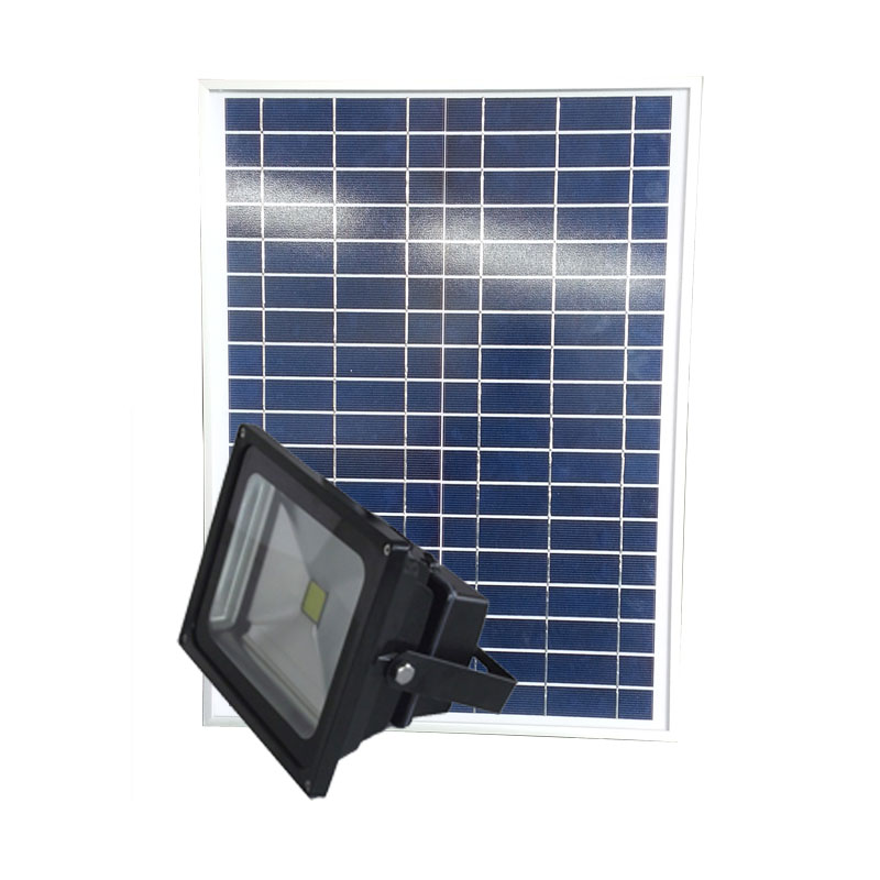 Portable energy saving 30w solar flood light