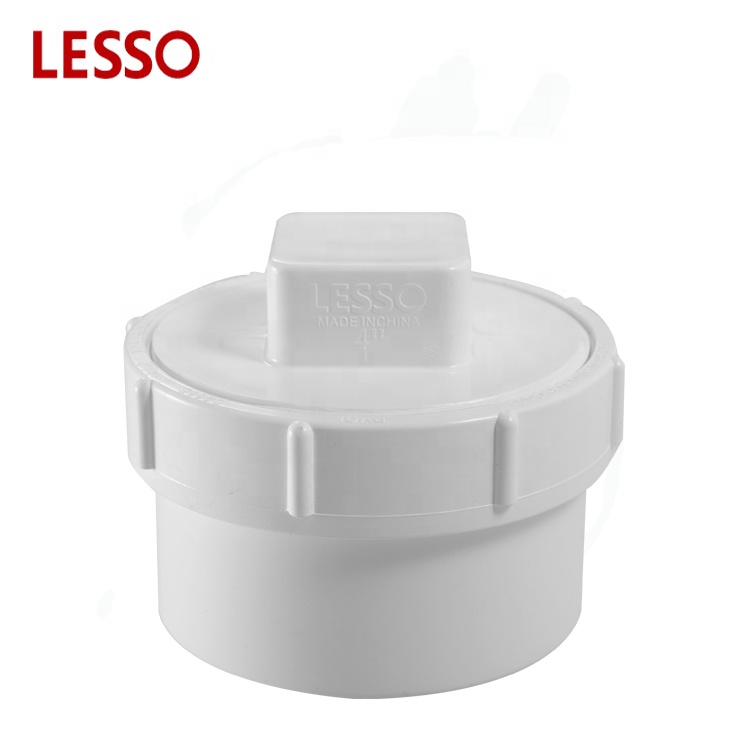 LESSO ASTM standard PVC DWV fittings fitting cleanout adapter