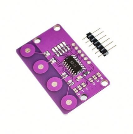 MCU-0401 4 bit key capacitive touch proximity keyboard selection self locking function On Stock