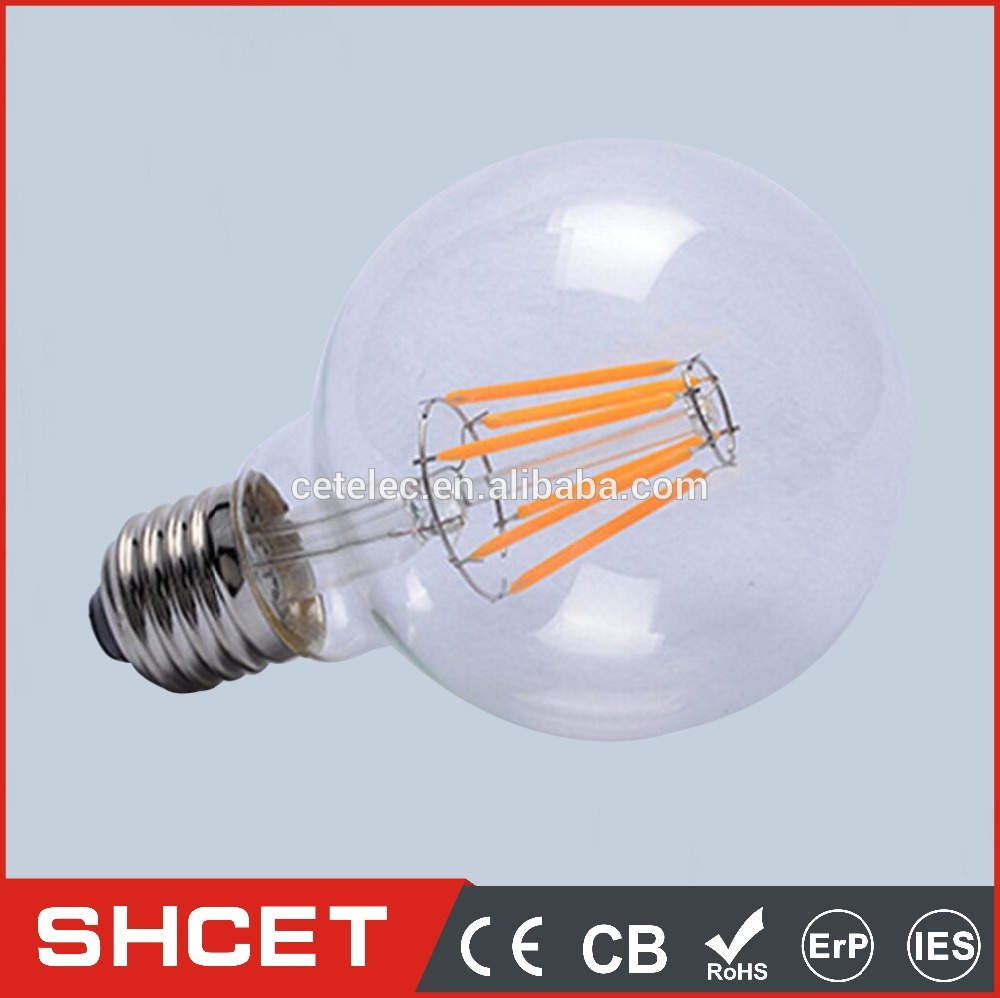 2016 CE CB ROHS CET-g-G125 8w e27 led edison bulb light