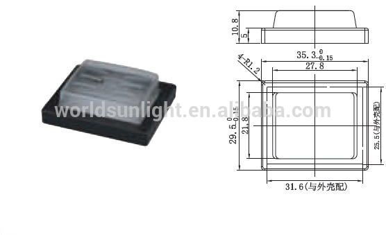 25*31mm KCD2 series WPC-04 waterproof rocker switch cover