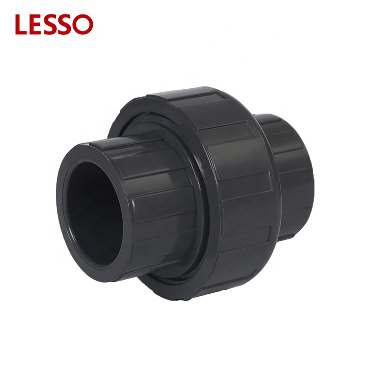 LESSO ASTM standard PVC SCH 80 Schedule 80 fittings union W O ring seal