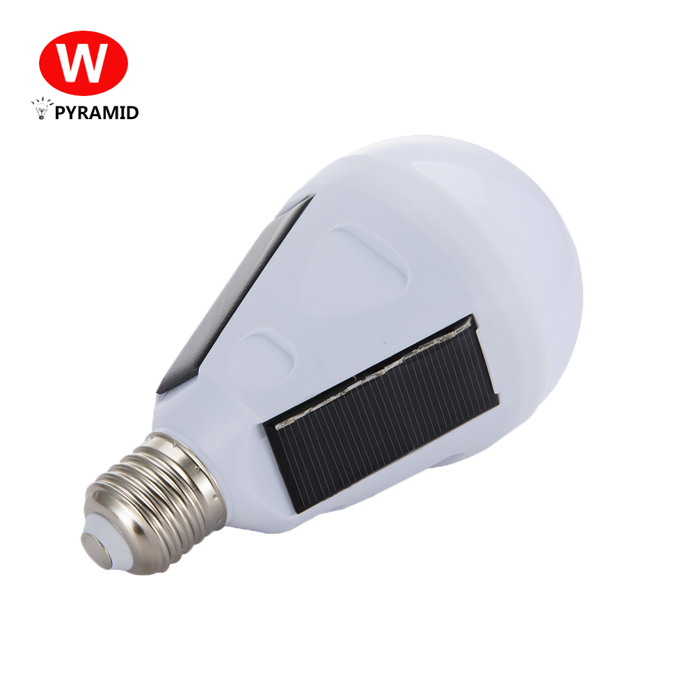 LED solar emergency bulb energy-saving led bulb 13*7 CE ROHS emergency bulbs