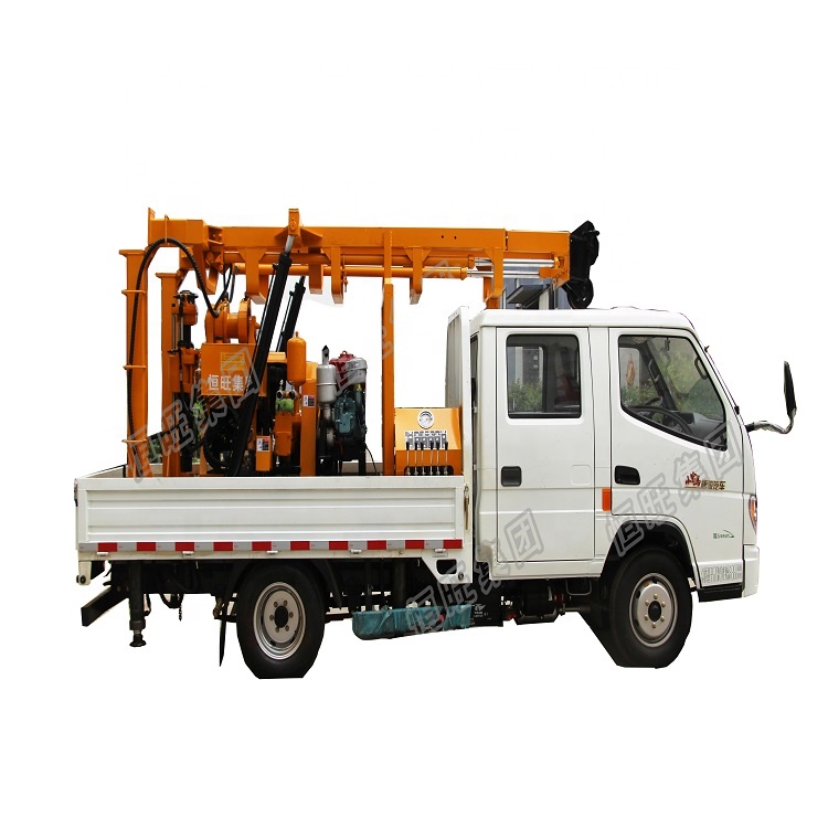 Truck mounted water well drilling rig machine