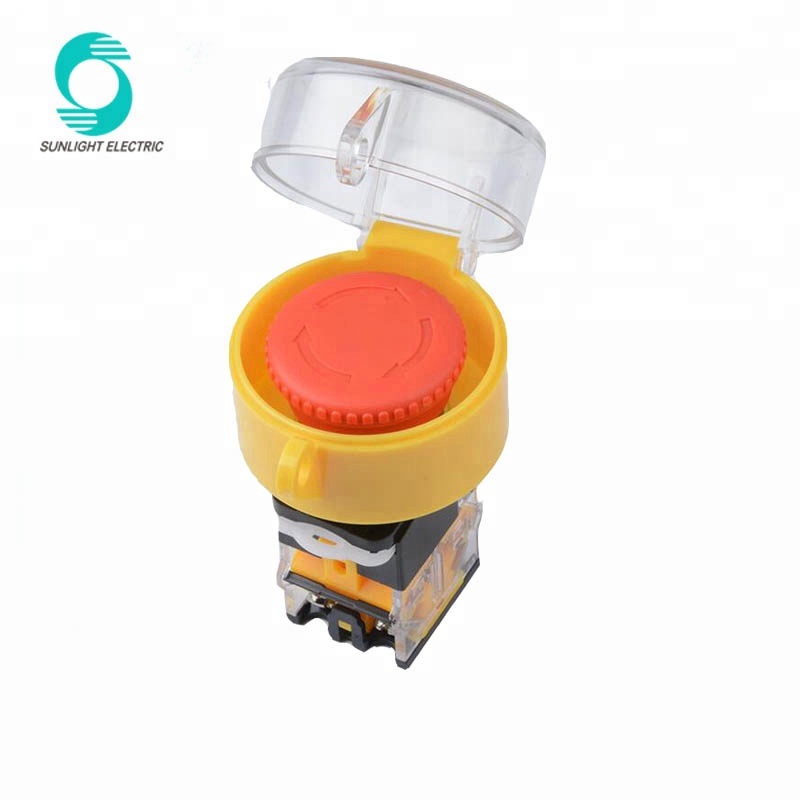 55*43mm 25mm emergency stop button protection cover padlock plastic round dust cover cap