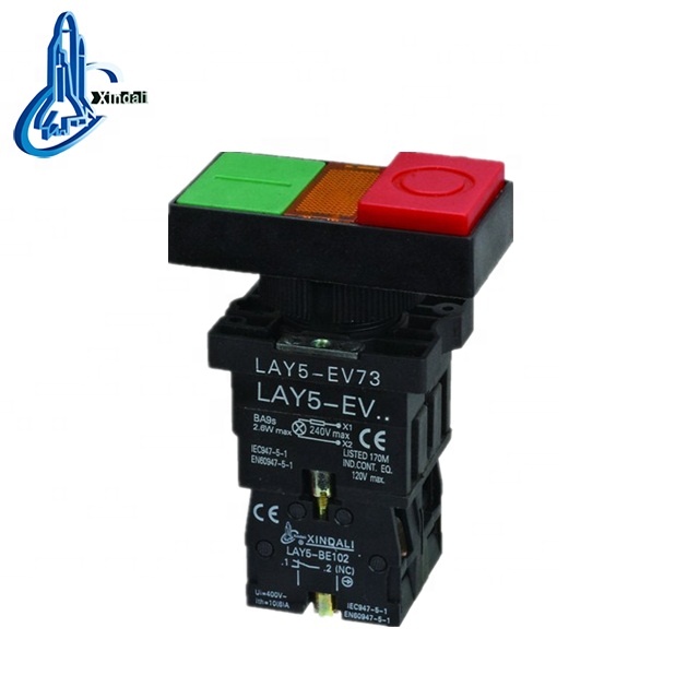 LED indicator light metal integrated electrical on off switch ip55 switch plastic factory in wenzhou LAY5-EW8475