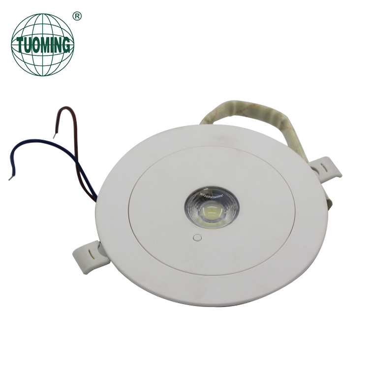 indoor COB 6500K/3000K recessed ceiling mounted battery backup led emergency lights