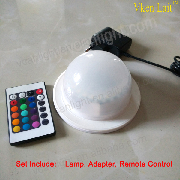 Small remote controlled battery operated led light